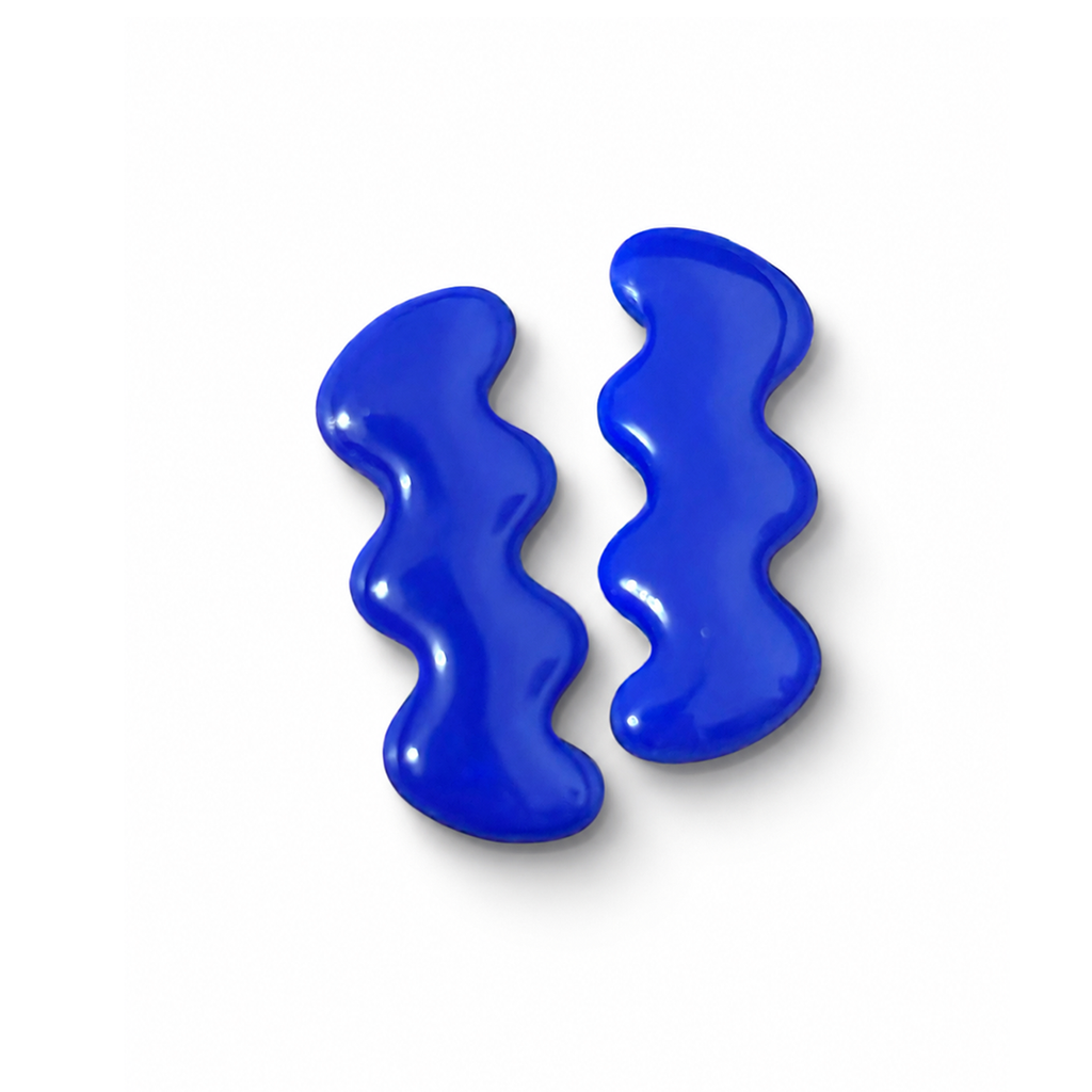 Blue Wave Statement Earrings