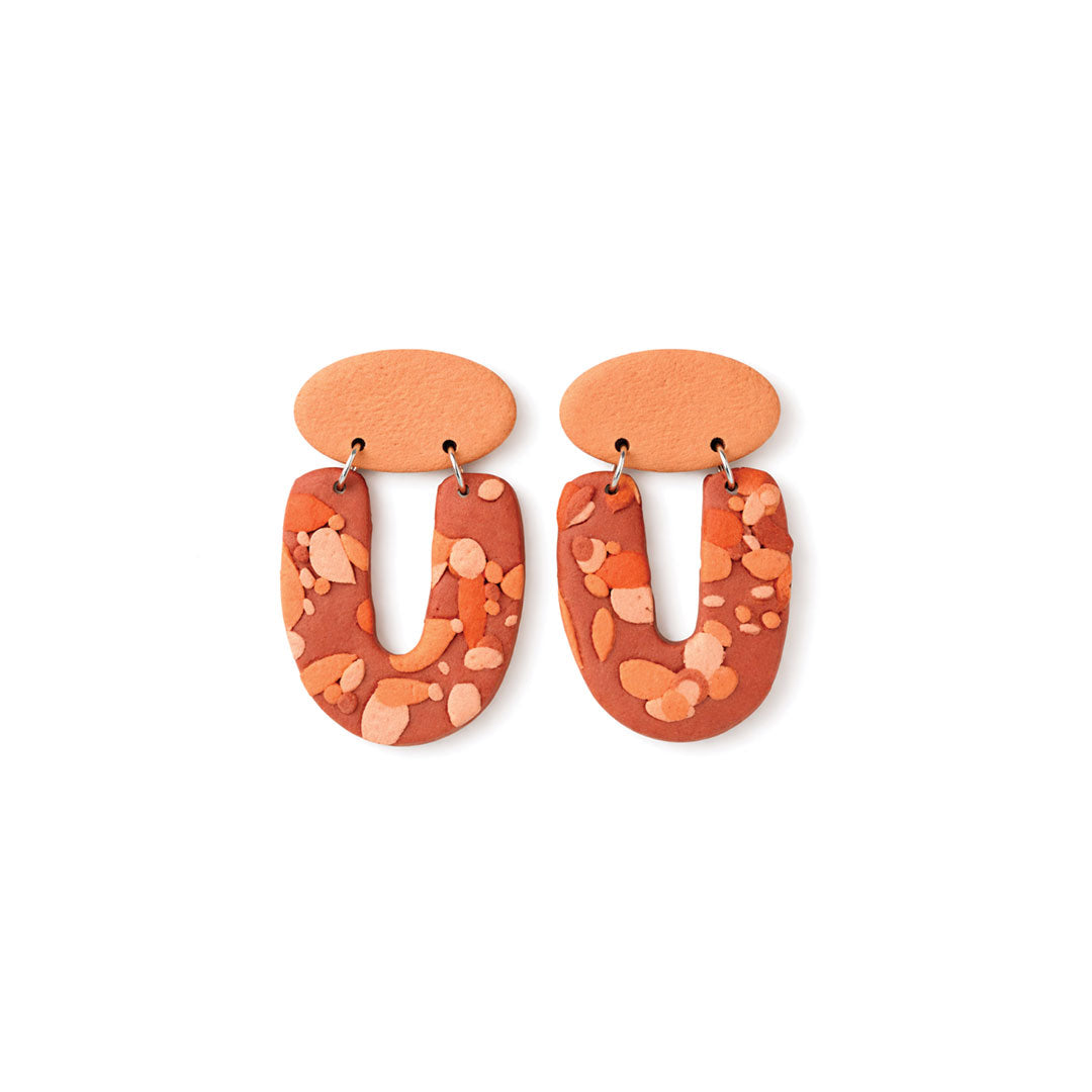 Orange earrings