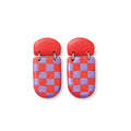 Red passion Geometric Drop Earrings